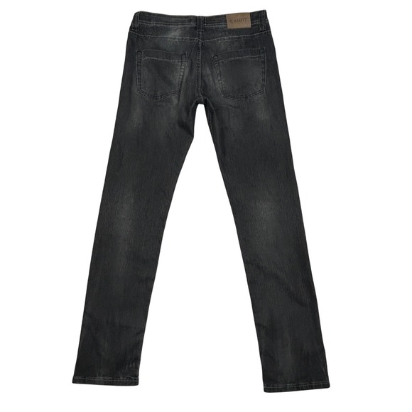 Exhibit Jeans Mens 50 (33x32.25) Slim‎ Fit Black Fade Made in Italy Tapered - Picture 3 of 16